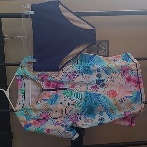 Kim Gravel x Swimsuits For All Zip-Front Swim Tee With Brief Set